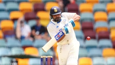 India captain Rohit Sharma was hit on his left knee while batting during nets on Sunday at MCG. (Photo by Patrick Hamilton / AFP) (AFP) India captain Rohit Sharma was hit on his left knee while batting during nets on Sunday at MCG. (Photo by Patrick Hamilton / AFP) (AFP)