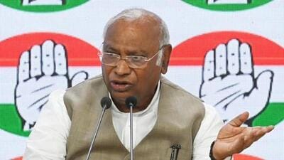 Congress president Mallikarjun Kharge. (Vipin Kumar/ Hindustan Times)