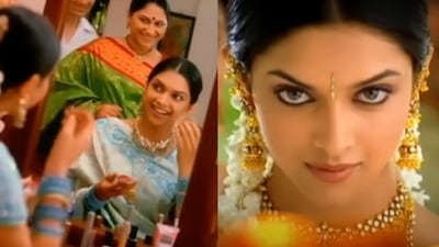 When Deepika Padukone shot a commercial in her 20s for a Chennai-based clothing brand When Deepika Padukone shot a commercial in her 20s for a Chennai-based clothing brand
