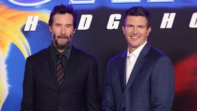 Cast member Keanu Reeves and Director Jeff Fowler attend a premiere of the film Sonic the Hedgehog 3 at TCL Chinese theatre in Los Angeles, California, U.S., December 16, 2024. REUTERS/Mario Anzuoni (REUTERS)