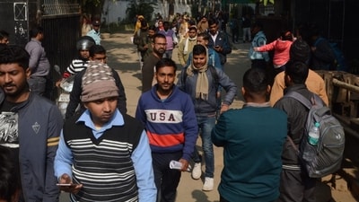 Candidates were required to carry their admit cards along with other documents such as government ID proofs, and passport-size photos, among others. (Santosh Kumar) Candidates were required to carry their admit cards along with other documents such as government ID proofs, and passport-size photos, among others. (Santosh Kumar)
