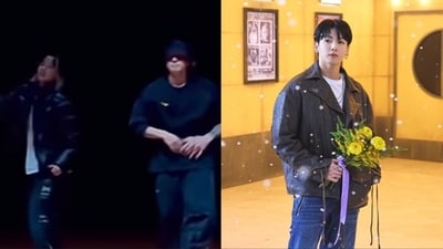 BTS' Jungkook and Bada Lee performed in a new video. BTS' Jungkook and Bada Lee performed in a new video.