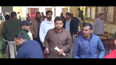 Out of the 5,76,154 candidates who had registered for the exam, only 2,41,212 appeared (HT Photo) Out of the 5,76,154 candidates who had registered for the exam, only 2,41,212 appeared (HT Photo)