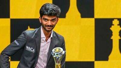 World Chess Champion Gukesh Dommaraju during a felicitation ceremony. (PTI) World Chess Champion Gukesh Dommaraju during a felicitation ceremony. (PTI)