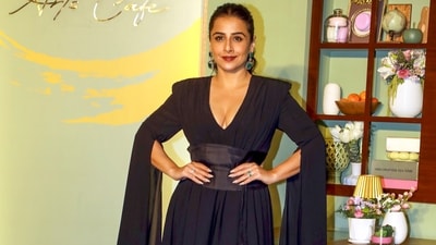 Vidya Balan poses for pictures during the preview night of NMACC Arts Cafe in Mumbai. The actor sported a timeless and flattering black look. (PTI) Vidya Balan poses for pictures during the preview night of NMACC Arts Cafe in Mumbai. The actor sported a timeless and flattering black look. (PTI)