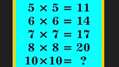 A brain teaser on X challenged users with a tricky mathematical pattern. (X/@brain_teaser_1) A brain teaser on X challenged users with a tricky mathematical pattern. (X/@brain_teaser_1)