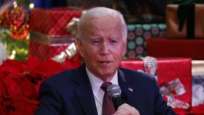 Joe Biden accused of forcing relatives of Marines killed in Afghanistan to wait for ‘an eternity’ as he napped on plane (Photo by Ting Shen / AFP) (AFP) Joe Biden accused of forcing relatives of Marines killed in Afghanistan to wait for ‘an eternity’ as he napped on plane (Photo by Ting Shen / AFP) (AFP)