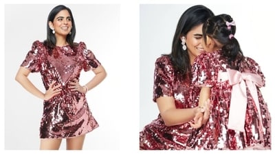 Isha Ambani and Aadiya Shakti wore matching custom Dolce and Gabbana dresses. (Instagram/Anaita Shroff Adajania) Isha Ambani and Aadiya Shakti wore matching custom Dolce and Gabbana dresses. (Instagram/Anaita Shroff Adajania)