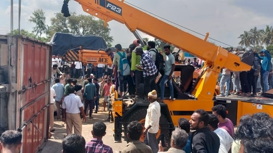 Nelamangala Accident: The pictures that emerged from the accident site looked scary, and an ongoing investigation is ongoing. (X/@bngdistpol)