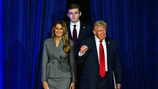 Melania Trump prioritizes Barron's well-being as he begins his freshman year at NYU, avoiding dorm life. (Photo by Jim WATSON / AFP) (AFP)