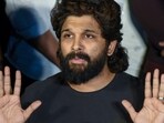 Allu Arjun addressed the press in Hyderabad on Saturday evening. (PTI)
