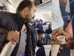 A viral video of men serving tea on an aeroplane sparks mixed reactions online. A viral video of men serving tea on an aeroplane sparks mixed reactions online.