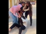 Two women were caught in a fierce fight on campus, leaving viewers stunned by the viral footage. Two women were caught in a fierce fight on campus, leaving viewers stunned by the viral footage.