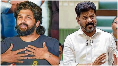 Pushpa 2 actor Allu Arjun (L) and Telangana CM Revanth Reddy in picture. Pushpa 2 actor Allu Arjun (L) and Telangana CM Revanth Reddy in picture.