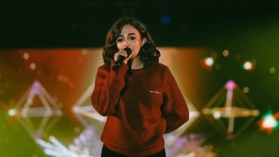 Monali Thakur performed in Varanasi recently. Monali Thakur performed in Varanasi recently.