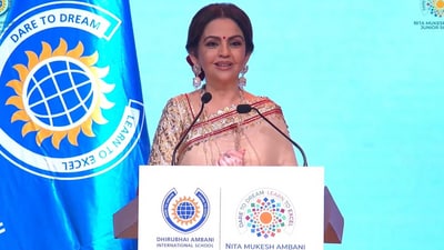 Nita Ambani will speak at the India Conference at Harvard 2025 (Facebook/DAISMumbai) Nita Ambani will speak at the India Conference at Harvard 2025 (Facebook/DAISMumbai)