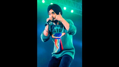 Punjabi singer Diljit Dosanjh performed in Chandigarh on December 14. (PTI) Punjabi singer Diljit Dosanjh performed in Chandigarh on December 14. (PTI)