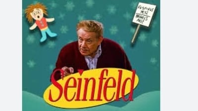 Festivus is a Christmas substitute where people can actively wrestle, decorate with an uncovered metal pole, and vent their frustrations towards each other. (Instagram/SeinfeldTV) Festivus is a Christmas substitute where people can actively wrestle, decorate with an uncovered metal pole, and vent their frustrations towards each other. (Instagram/SeinfeldTV)