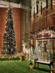 This Santa village is all things festive! This Santa village is all things festive!