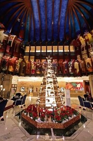 Creative recycling is at the core of this Eco Noel Christmas tree. Creative recycling is at the core of this Eco Noel Christmas tree.