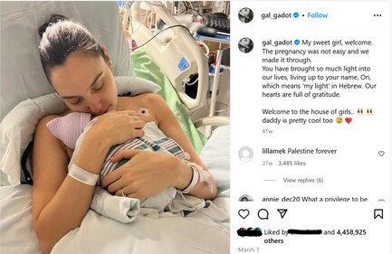 Gal shared a picture on Instagram from the hospital bed. Gal shared a picture on Instagram from the hospital bed.