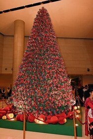 Local artisans have created this tree using 5,000 paper fans! Local artisans have created this tree using 5,000 paper fans!