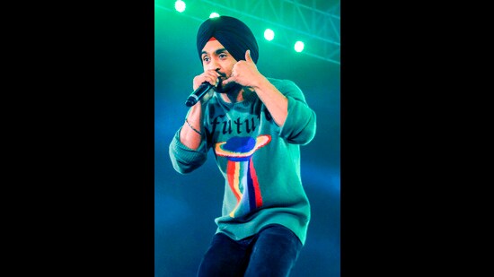 Punjabi singer Diljit Dosanjh performed in Chandigarh on December 14. (PTI)
