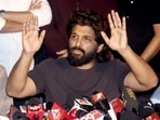 Actor Allu Arjun addresses a press conference after Telangana CM Revanth Reddy's comment on Pushpa-2 stampede incident.