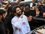 Allu Arjun at Jai Prakash Narayan airport before launch of Pushpa 2 trailer, in Patna, in November 2024. ( PTI Photo ) Allu Arjun at Jai Prakash Narayan airport before launch of Pushpa 2 trailer, in Patna, in November 2024. ( PTI Photo )