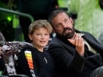 Actor Ben Affleck talks to his son Samuel before an NBA basketball game between the Los Angeles Lakers and the Toronto Raptors, Sunday, Nov. 10, 2024, in Los Angeles. (AP Photo/Marcio Jose Sanchez) Actor Ben Affleck talks to his son Samuel before an NBA basketball game between the Los Angeles Lakers and the Toronto Raptors, Sunday, Nov. 10, 2024, in Los Angeles. (AP Photo/Marcio Jose Sanchez)