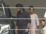 Allu Arjun and Sneha Reddy at their home. Allu Arjun and Sneha Reddy at their home.