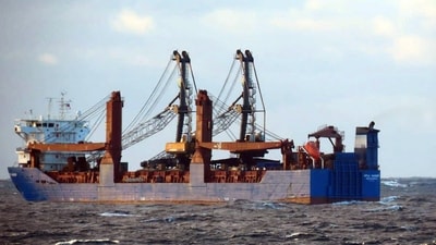 Russian cargo ship Ursa Major sank in international waters in the Mediterranean after an explosion on board (AFP) Russian cargo ship Ursa Major sank in international waters in the Mediterranean after an explosion on board (AFP)