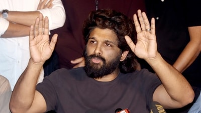 Actor Allu Arjun addresses a press conference after Telangana CM Revanth Reddy's comment on Pushpa-2 stampede incident. (ANI file photo) Actor Allu Arjun addresses a press conference after Telangana CM Revanth Reddy's comment on Pushpa-2 stampede incident. (ANI file photo)