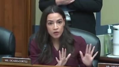 Calling AOC the “worst” Congress member, Nick Sortor said that “her lack of action is costing the lives of innocent New Yorkers.” (C-Span) Calling AOC the “worst” Congress member, Nick Sortor said that “her lack of action is costing the lives of innocent New Yorkers.” (C-Span)