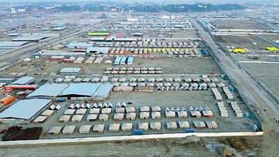 An aerial view of the 'Tent City' being prepared ahead of the 'Maha Kumbh 2025' in Prayagraj, Uttar Pradesh. (ANI Photo) An aerial view of the 'Tent City' being prepared ahead of the 'Maha Kumbh 2025' in Prayagraj, Uttar Pradesh. (ANI Photo)