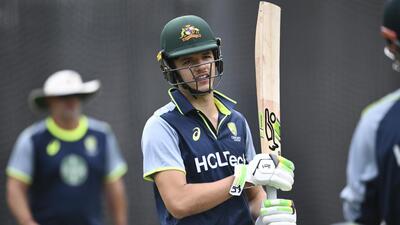 Australian batter Sam Konstas during a training session at the Melbourne Cricket Ground on Tuesday. (AP) Australian batter Sam Konstas during a training session at the Melbourne Cricket Ground on Tuesday. (AP)