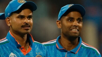 India's Shreyas Iyer and Suryakumar Yadav (REUTERS)