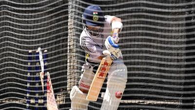 India’s Virat Kohli bats in the nets at the Melbourne Cricket Ground on Tuesday. (AFP) India’s Virat Kohli bats in the nets at the Melbourne Cricket Ground on Tuesday. (AFP)