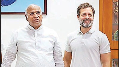 Mallikarjun Kharge and Rahul Gandhi called the dismissive approach by the majority of the selection committee deeply regrettable. (PTI) Mallikarjun Kharge and Rahul Gandhi called the dismissive approach by the majority of the selection committee deeply regrettable. (PTI)