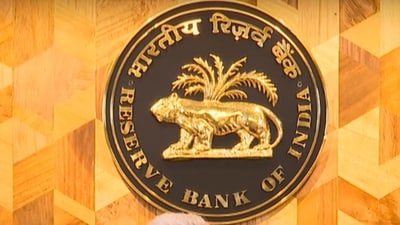 Reserve Bank of India (RBI) logo in Mumbai. (PTI)