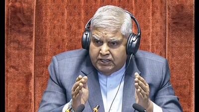Rajya Sabha chairman Jagdeep Dhankhar. (ANI PHOTO)
