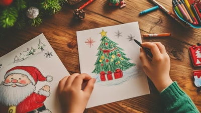 Christmas 2024 brings joy and creativity for children, featuring festive activities like drawing and singing. (Freepik) Christmas 2024 brings joy and creativity for children, featuring festive activities like drawing and singing. (Freepik)