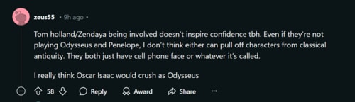 Other users voiced concerns about Nolan’s directorial approach to the epic Other users voiced concerns about Nolan’s directorial approach to the epic