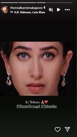 Karisma Kapoor pays tribute to Shyam Benegal