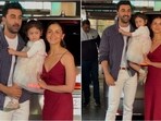 Alia Bhatt and Ranbir Kapoor arrives for family Christmas brunch with little Raha. Alia Bhatt and Ranbir Kapoor arrives for family Christmas brunch with little Raha.