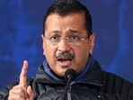 AAP chief Arvind Kejriwal at the party headquarters in New Delhi. AAP chief Arvind Kejriwal at the party headquarters in New Delhi.