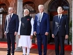 PM Narendra Modi with US President Joe Biden, Australian PM Anthony Albanese and Japan’s former PM Fumio Kishida ahead of the Quad Leaders’ Summit, at Wilmington in September.
