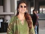 Keerthy Suresh wore a green anarkali kurta set recently. (Instagram/ Bollywood Celebrity Style)