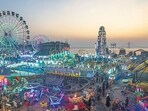Mumbai, India - Dec. 29, 2018:Mahim fair lighted up on its second last day in Mumbai, India, on Saturday, December 29, 2018. (Photo by Hemanshi Kamani/ HT) (HT) Mumbai, India - Dec. 29, 2018:Mahim fair lighted up on its second last day in Mumbai, India, on Saturday, December 29, 2018. (Photo by Hemanshi Kamani/ HT) (HT)
