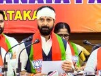 BJP leader CT Ravi addresses a press conference on his arrest, in Bengaluru BJP leader CT Ravi addresses a press conference on his arrest, in Bengaluru